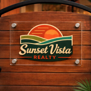 Acrylic Gate Sign