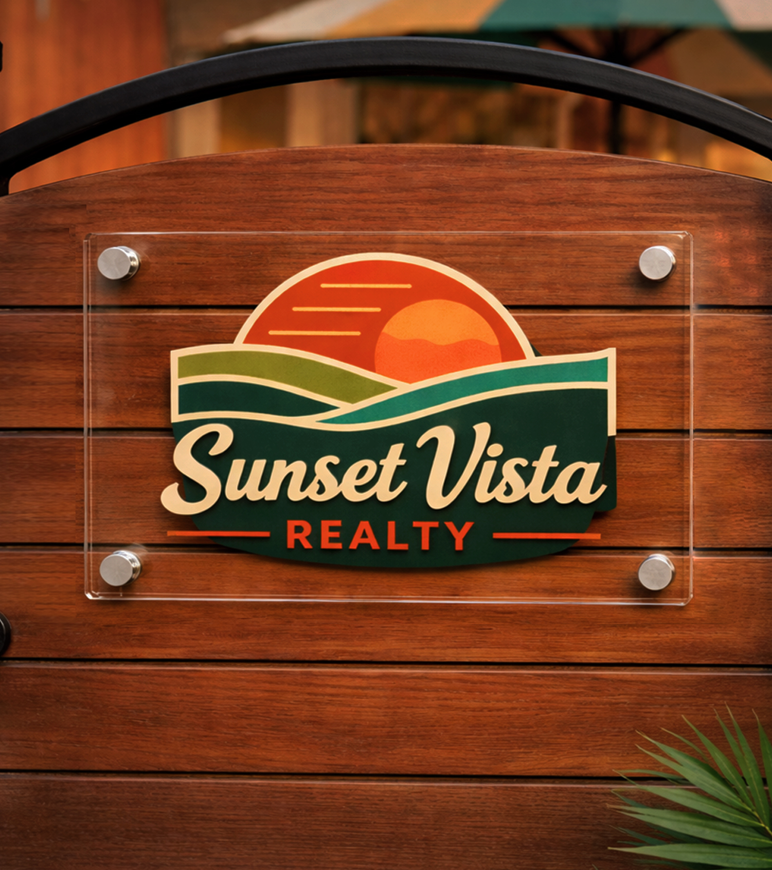 Acrylic Gate Sign