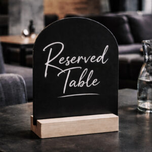 Acrylic Reserved Table Sign