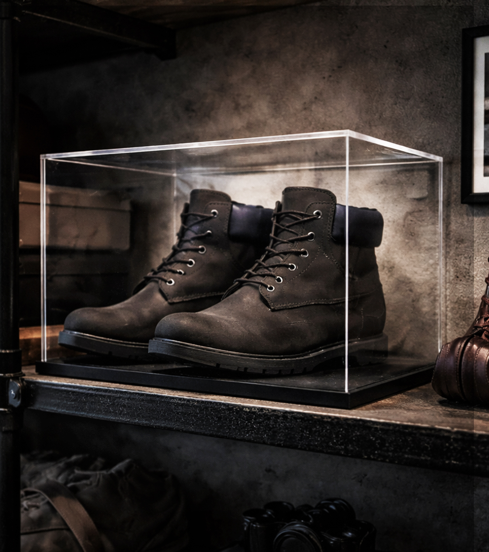 Acrylic Shoe Box Display Case