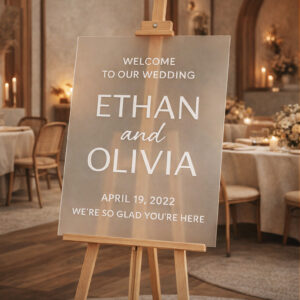 Acrylic Wedding Sign Panel