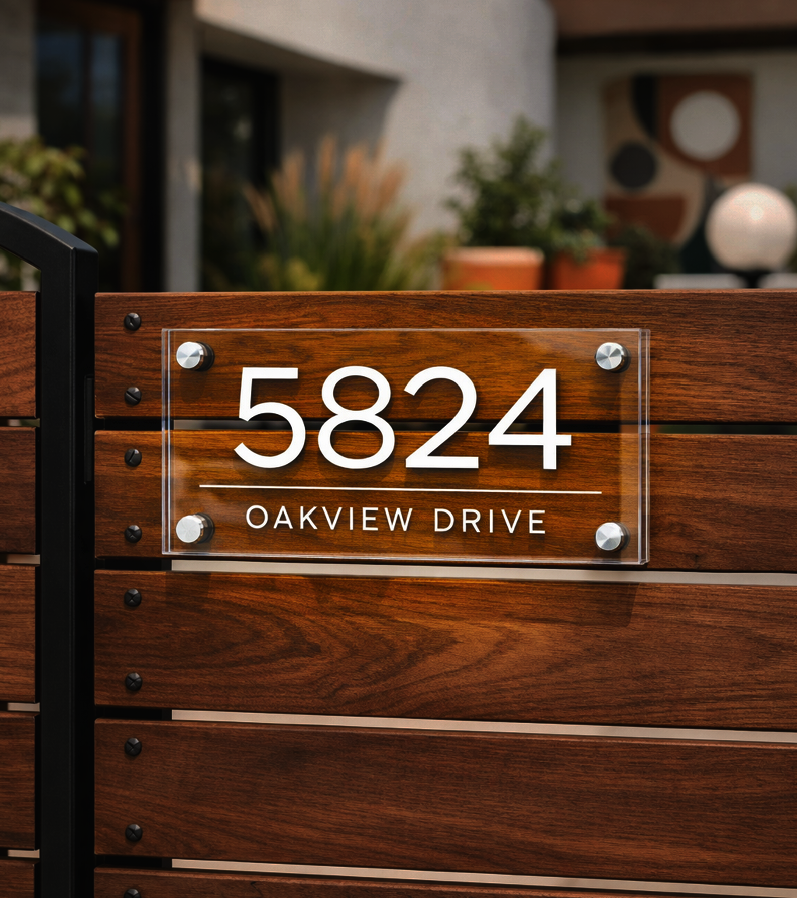 Acrylic Address Sign